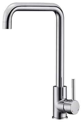 GENERIQUE Robinet Mitigeur d' &eacute;vier de cuisine chrome Bec long mobile Design