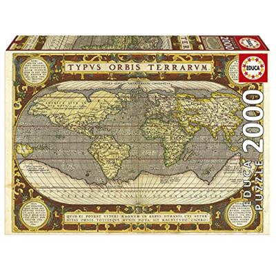  Puzzle - educa - planisphere - 2000 pieces EDU8412668196209