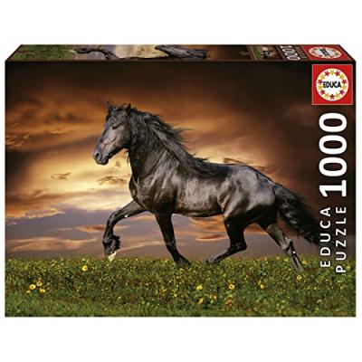  Cheval au trot - puzzle de 1000 pieces EDU8412668195554