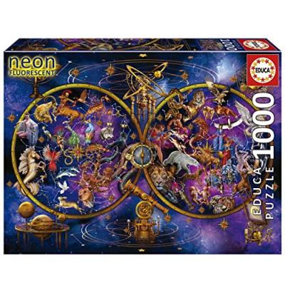  Educa Borras 1000 Pieces Constellations Neon Puzzle Multicolore