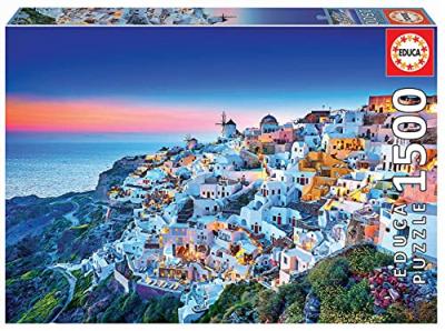 EDUCA  - Genuine Puzzles. Santorini. Puzzle 1500 pi&egrave;ces. Ref. 19040