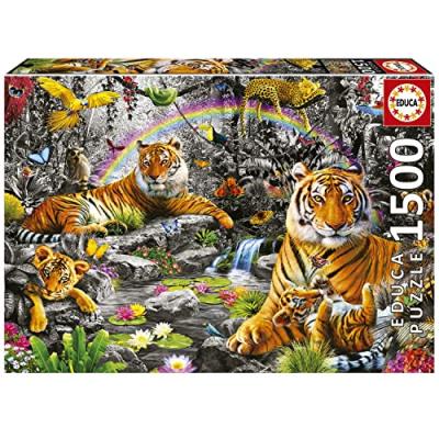  Educa Borras 1500 Pieces Pieces Brilliant Jungle Puzzle Multicolore
