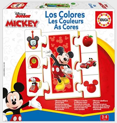 Educa Borras Los Colores Mickey And Friends Wooden Puzzle Dor&eacute;