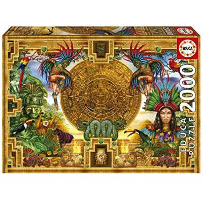  Educa Borras 2000 Pieces Aztec Mayan Montage Puzzle Multicolore