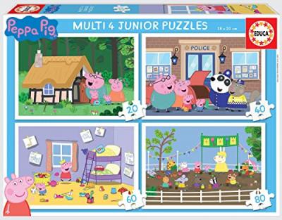 Multi 4 junior peppa pig - 4 puzzles progressifs EDU8412668186453