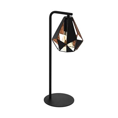 EGLO  43058 Lampe de Table, Acier, Schwarz, Kupferfarben-Antik