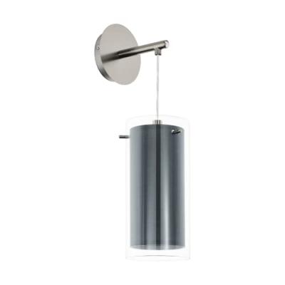 EGLO Pinto applique murale nickel satin&eacute;