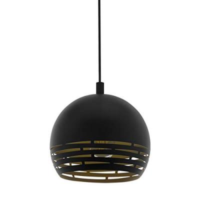 EGLO Camastra dome suspension plafonnier noir, dor&eacute;