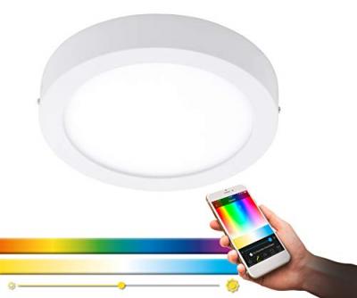 EGLO CONNECT  Fueva-C plafonnier rond 22,5&nbsp;cm blanc