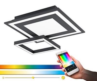 EGLO CONNECT  Savatarila-C plafonnier LED, noir