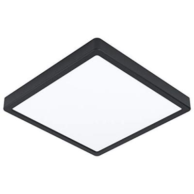 EGLO  Plafonnier LED Fueva 5, IP20 noir 28,5x28,5&nbsp;cm
