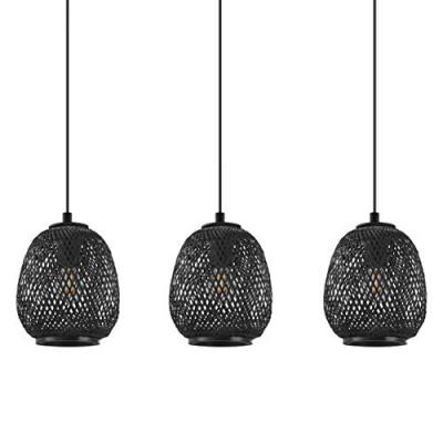 EGLO Suspension de noir Dembleby 1 l: 90 w: 20 h: 110cm dimmable