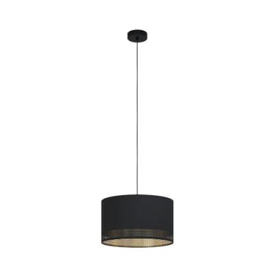 EGLO Esteperra plafonnier suspension cylindrique noir