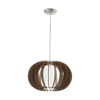 EGLO Suspension STELLATO 3 1 ampoule nickel satin&eacute;