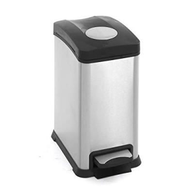 EKO  Rejoice Poubelle &agrave; P&eacute;dale M&eacute;tal Inox 21,8 x 38,2 x 43 cm 12 litres