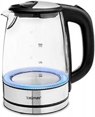 ZELMER  Zck8024 Bouilloire 1,7 L 2200 W Noir, Transparent