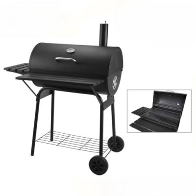 ELITE Barbecue Au Charbon De Bois Avec &Eacute;tag&egrave;res Et Chemin&eacute;e