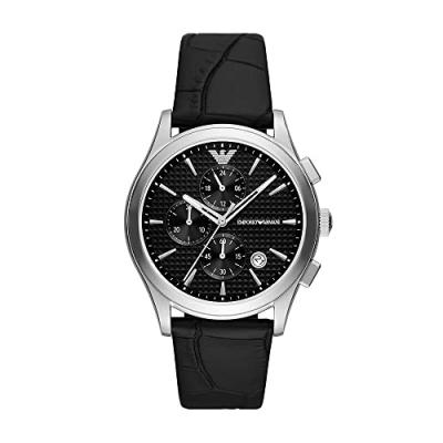 EMPORIO ARMANI  Paolo Chronograph Black Dial Quartz AR11530 Mens Watch