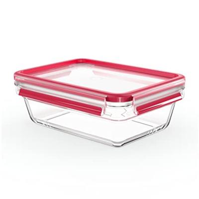 EMSA Bo&icirc;te de conservation CLIP & CLOSE verre, 1,3 litre