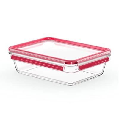 Emsa Bo&icirc;te de conservation CLIP & CLOSE verre, 2,0 litres
