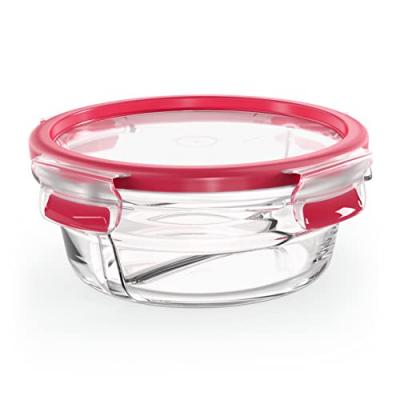  Bo&icirc;te de conservation CLIP & CLOSE verre, 0,55 L, rond