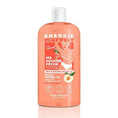 ENERGIE FRUIT Gel Douche ph Neutre P&ecirc;che Blanche & Eau de Riz 500ml 