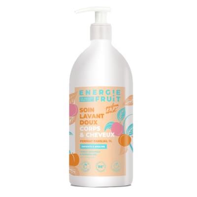 ENERGIE FRUIT  &Eacute;nergie Fruit Soin Lavant Doux Format Familial 1 l Parfum Abricot - Flacon-Pompe 1000