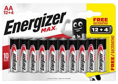 ENERGIZER  ENR Max Alk AA BP16 12+4 BR Piles