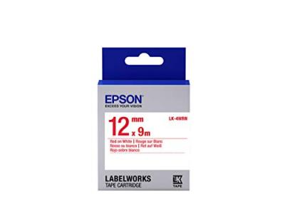 EPSON  tape lk-4wrn std red/wht 12/9 lk-4wrn red/white 12mm (9m) noir