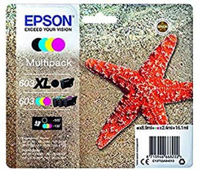 EPSON  Etoile de mer 603XL Noir / 603 CMJ 