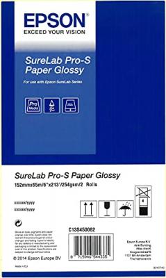 EPSON  1x2 Surelab Pro-s Paper Bp Glossy 152 Mm X 65 M 254 G Blanc