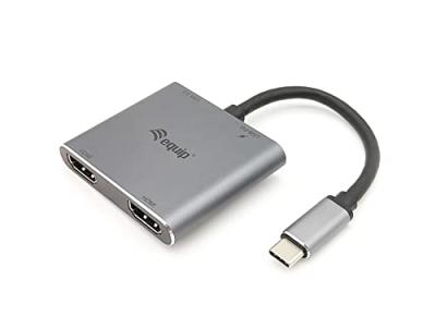 EQUIP  133484 station d'accueil USB 3.2 Gen 1 (3.1 Gen 1) Type-C Argent