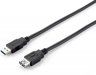 EQUIP  128399 Usb-a 3.0 M/f Cable 3 M Noir