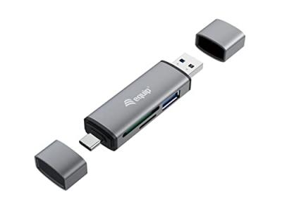 Equip Lecteur de Carte USB 3.0 HUB OTG SB-C & USB-A SD/MicroSD
