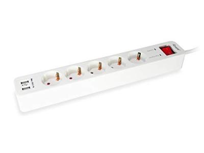 EQUIP  Multiprise 5 Prises Schuko avec c&acirc;ble 1,5 m
