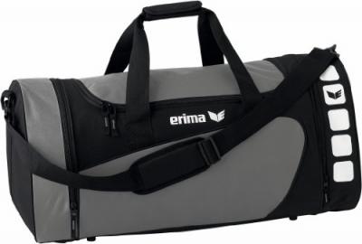 ERIMA  Sac de Sport Club 5 Mixte Adulte, Granit/Noir, FR : L (Taille Fabricant : L)