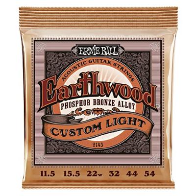 ERNIE BALL  2145 - Jeu Cordes Acoustiques Phosphore Bronze Custom Light - 11,5-54
