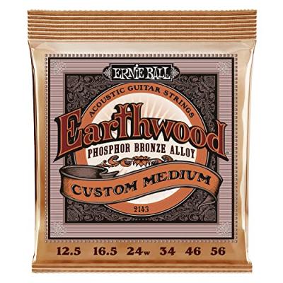 ERNIE BALL  2143 - Jeu Cordes Acoustiques Phosphore Bronze Custom Medium - 12,5-56