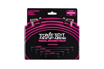 ERNIE BALL  Lot de c&acirc;bles de raccordement plats Ribbon, pour p&eacute;dalier