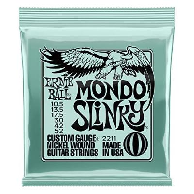 ERNIE BALL  2211 - Jeu de cordes guitare &eacute;lectrique Mondo Slinky - 10,5-52