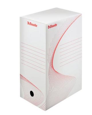 ESSELTE Bo&icirc;te archives  Boxy Dos 15 cm - Blanc - Lot de 5