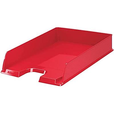 ESSELTE Lot de 10 corbeilles &agrave; courrier Eurosport Vivida A4 Couleur rouge