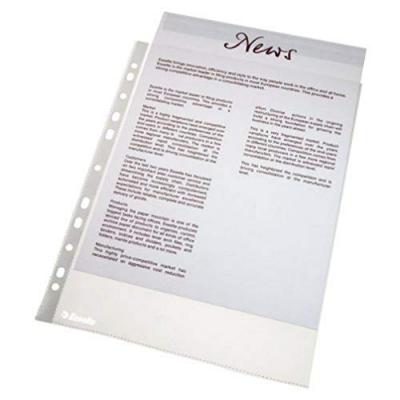 ESSELTE GROUP Esselte Pochettes Perfor&eacute;es Economy, A4, Pp, Chagrinee,