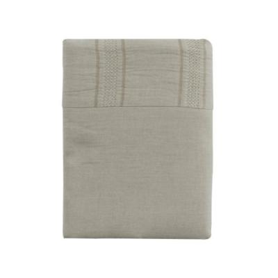ESSIX Drap housse uni PREMIERE en percale de coton Poudre 100x200 cm 