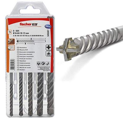 FISCHER Estuche 5 Brocas Percusion QUATRIUM D-SDX 5/6/8/10/12-5E