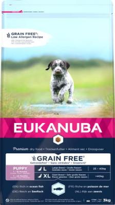 EUKANUBA  Grain Free Puppy Large Breed avec du saumon - 3 kg