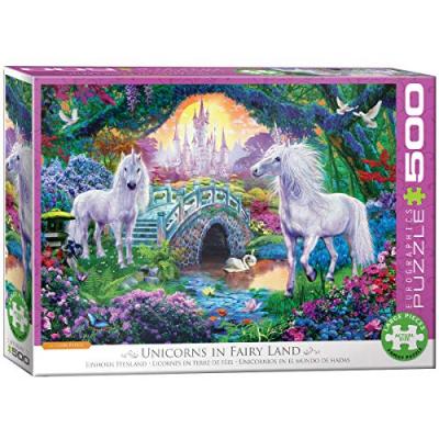 EUROGRAPHICS Puzzle  - Licorne F&eacute;erique, 500 pi&egrave;ces XXL 