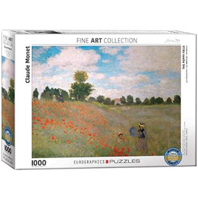  Eurographics Claude Monet The Poppy Field (Puzzle 1000p, Multicolore)