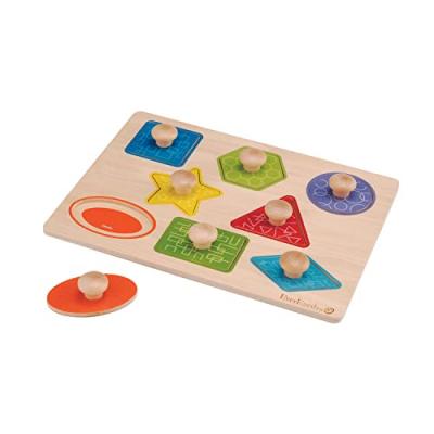 EVEREARTH  Puzzle de Formes et de Bois EE33301, Wood, 30x22.5x1.5cm