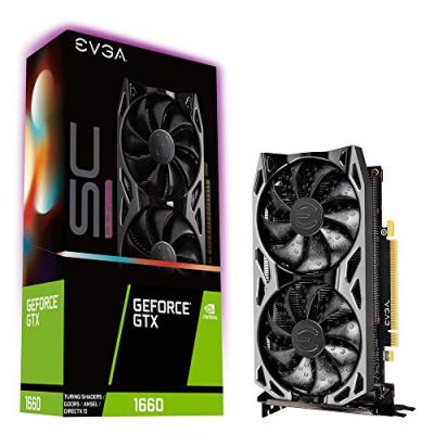 EVGA  Gtx 1660 Sc Ultra 6gb Gddr5 Graphic Card Argent&eacute;